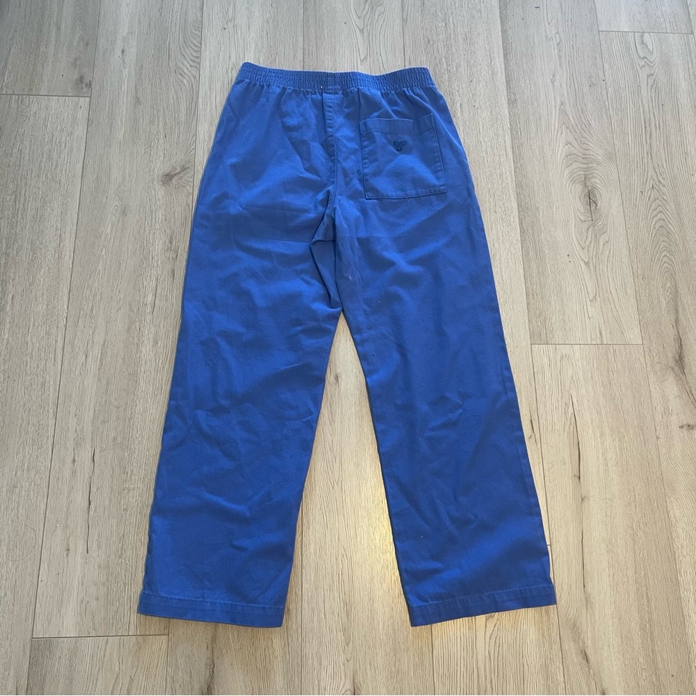 Aritzia TNA Christie Pants- Blue Cotton Straight - Picture 4 of 9